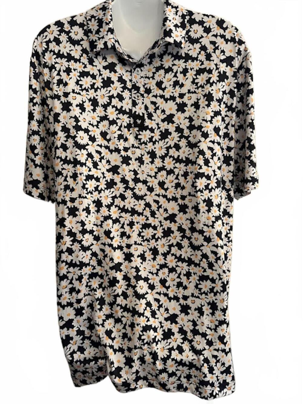 Bad Birdie Daisy Party Golf Polo XL NWT